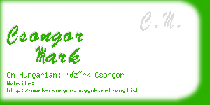 csongor mark business card